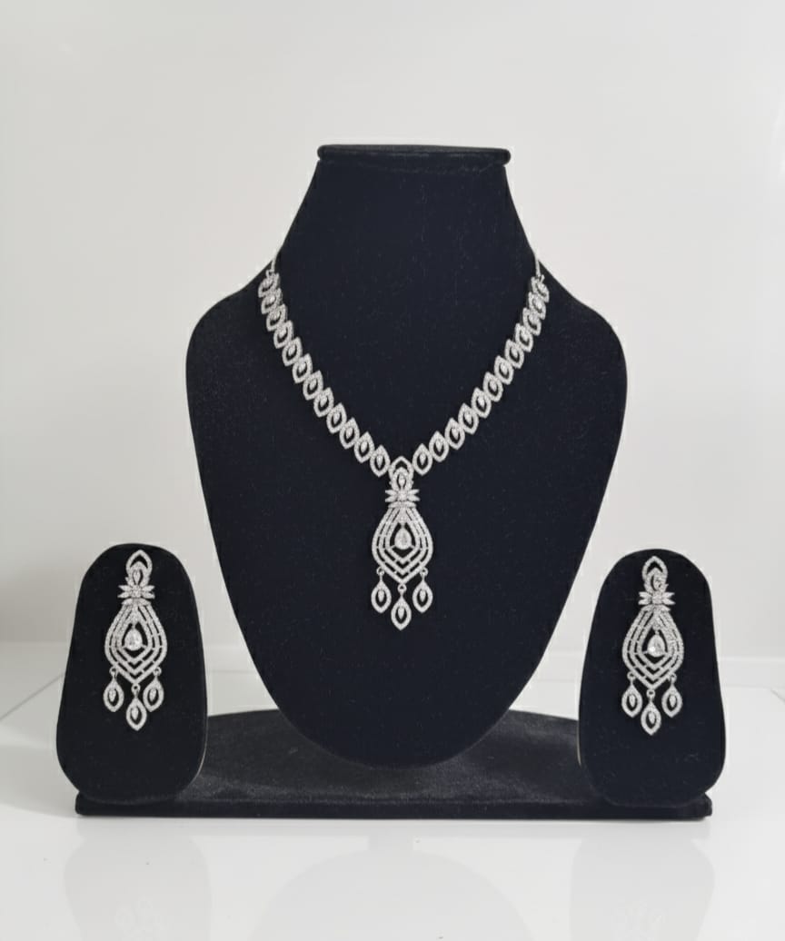 Crystal Pendant Jewelry Set